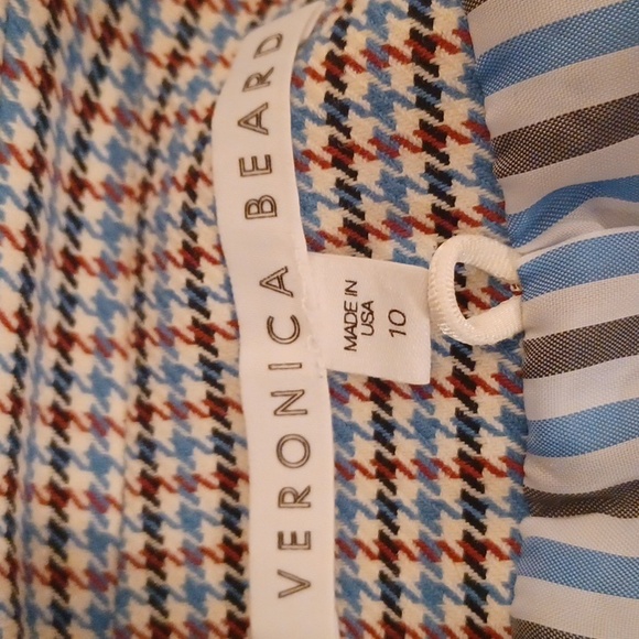 Veronica Beard Farley Houndstooth Dickey Jacket 10 EUC - Picture 10 of 15